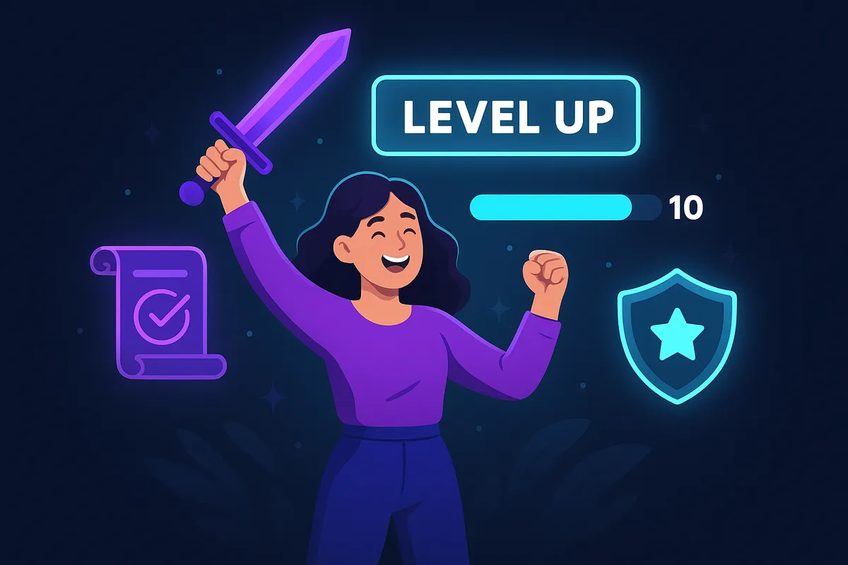 Dark gaming-styled image representing a battle with doomscrolling