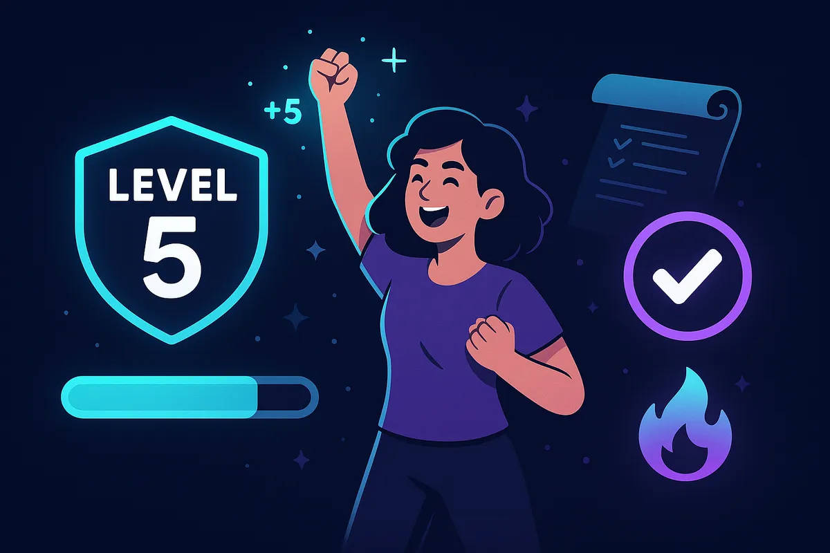 Grind and reward progress bar symbolizing habit-forming