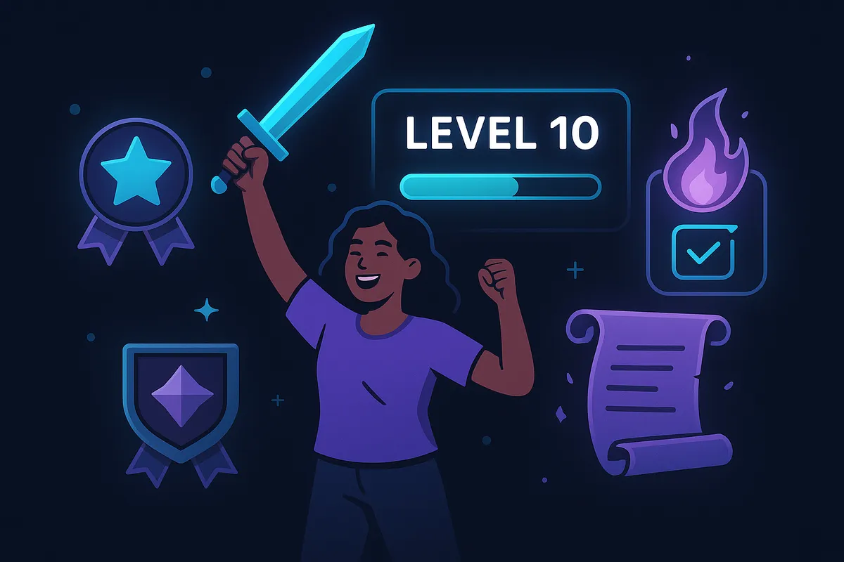 Gaming inspired interface overview representing top ADHD planner apps